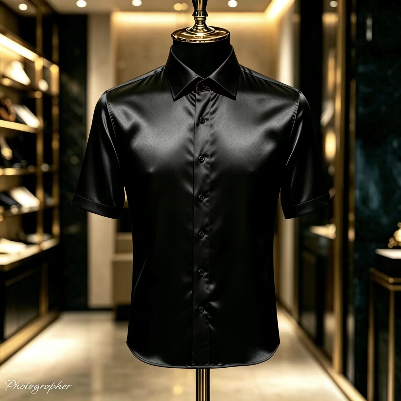 Men's Solid Color Satin Short- - Mens Satin Silk Dress Shirt 리뷰 및 가격