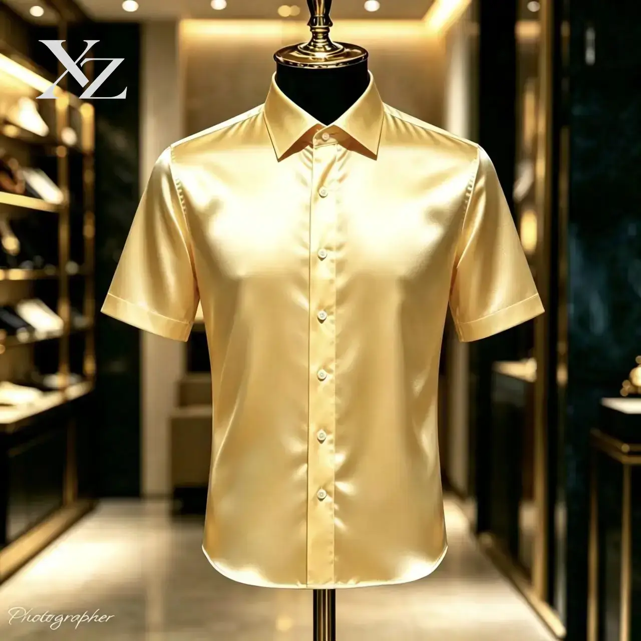 고급스러운 광택감이 있는 남성용 단색 새틴 소재의 짧은 - Mens Satin Silk Dress Shirt 리뷰 및 가격