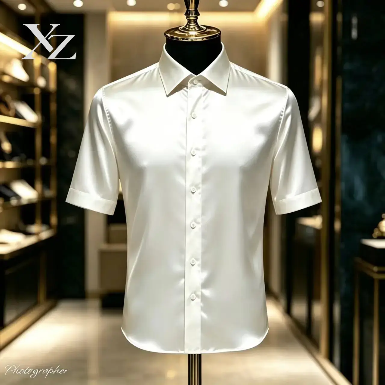 고급스러운 광택감이 있는 남성용 단색 새틴 소재의 짧은 - Mens Satin Silk Dress Shirt 리뷰 및 가격