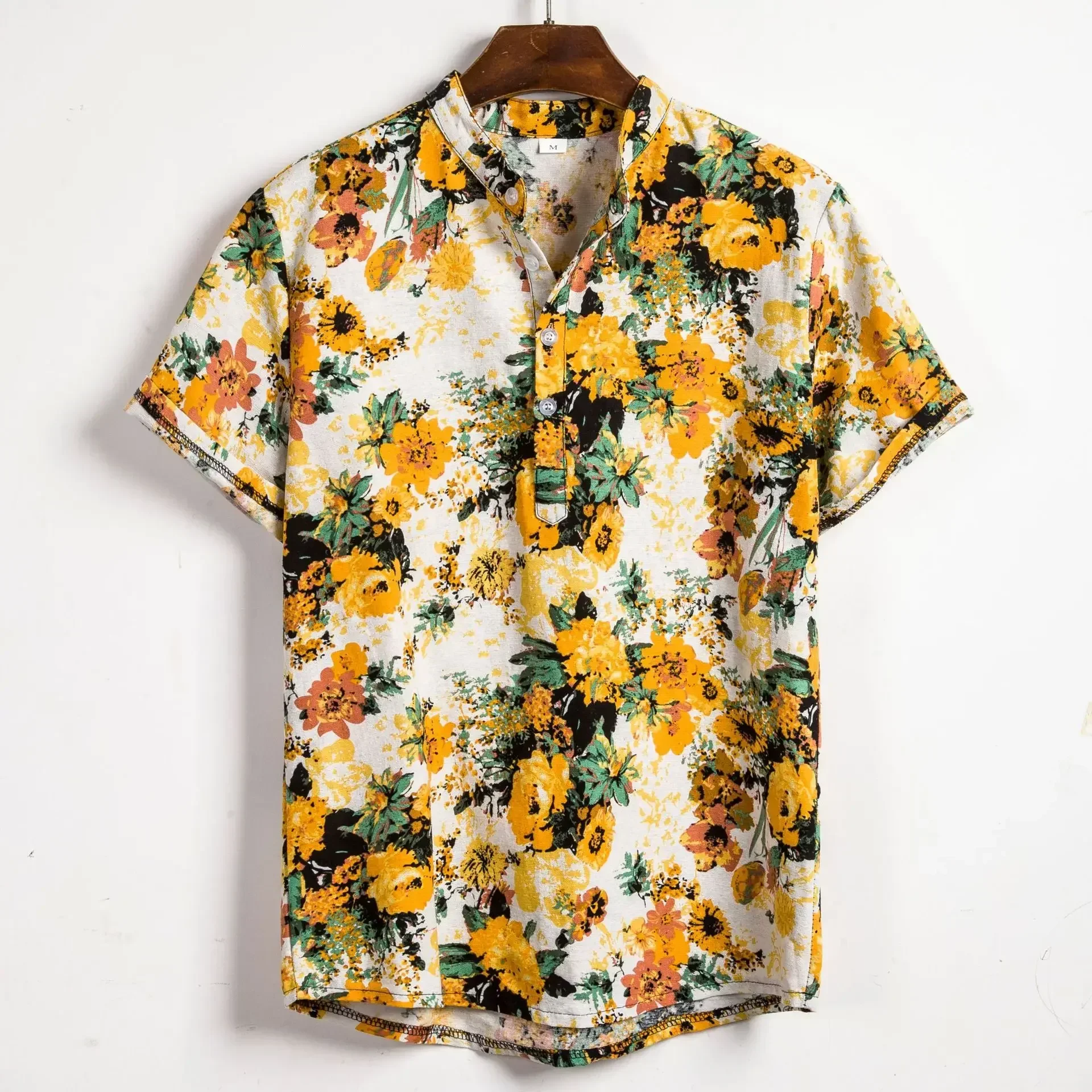 여름 핫세일 남성 하와이안 플로럴 프린트 셔츠 패션 빈 - Vintage Hawaiian Floral Shirt 리뷰 및 가격