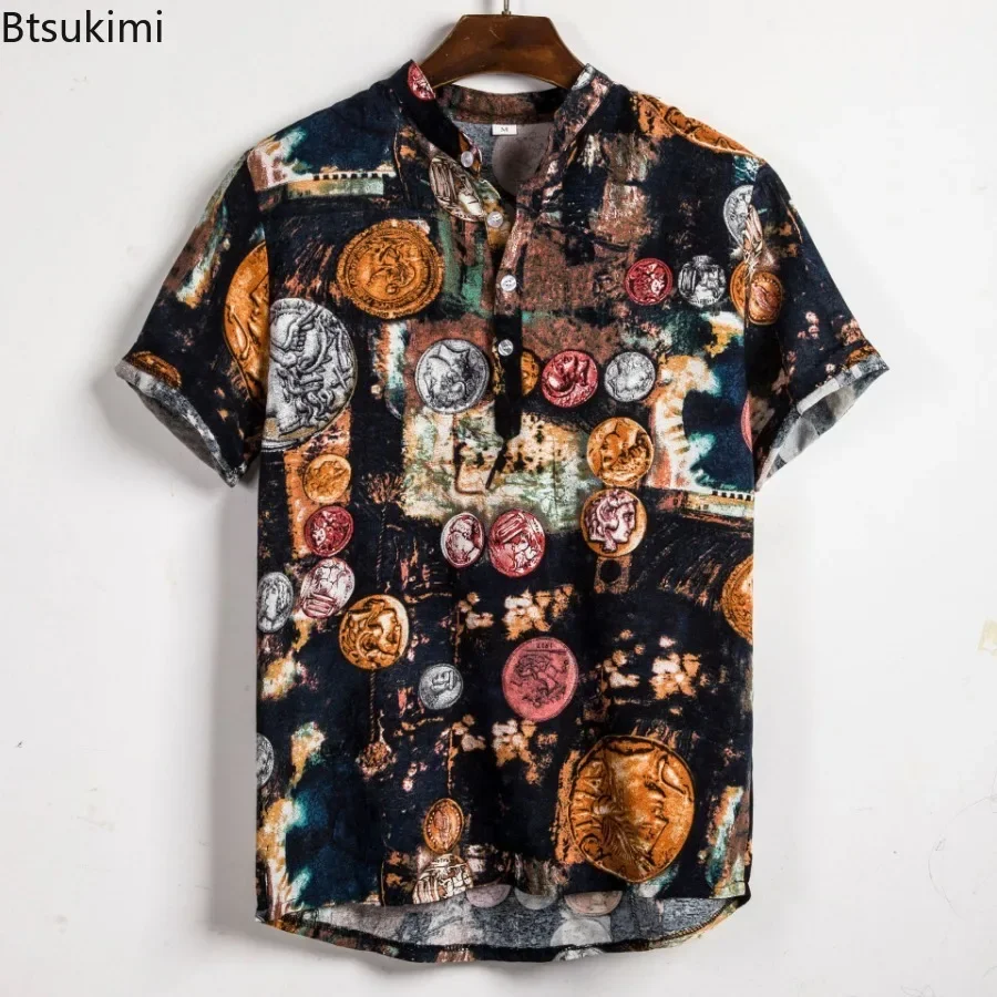 핫세일 남성 하와이안 플로럴 프린트 셔츠 패션 빈티지  - Vintage Hawaiian Floral Shirt 리뷰 및 가격
